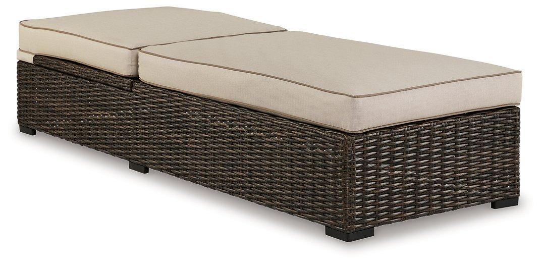 Coastline Bay Outdoor Chaise Lounge with Cushion - Furniture 4 Less Outlet (Salinas,CA)