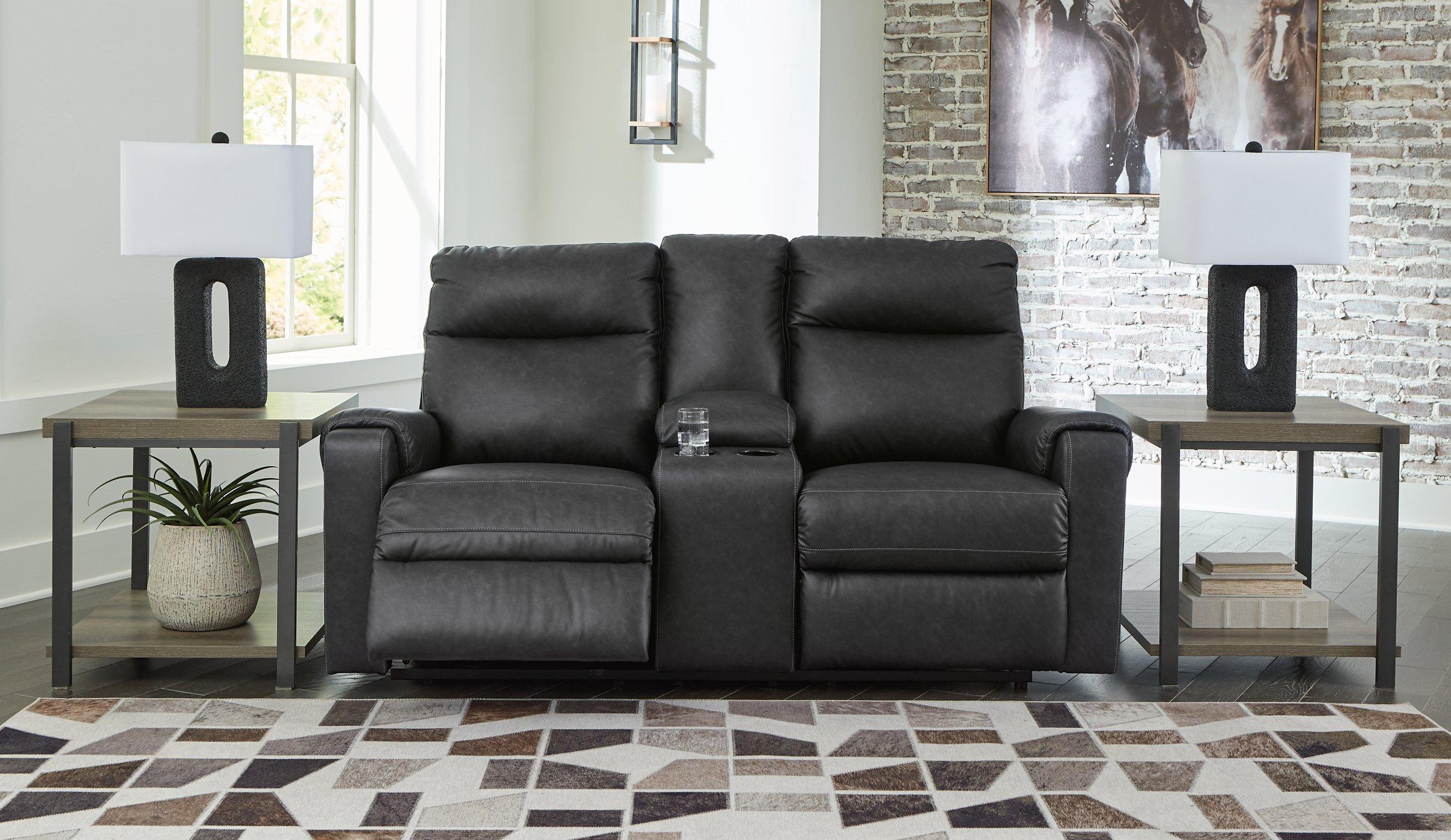 Axtellton Power Reclining Loveseat with Console - Furniture 4 Less Outlet (Salinas,CA)