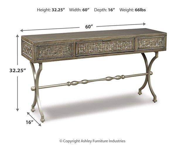 Quinnland Sofa/Console Table