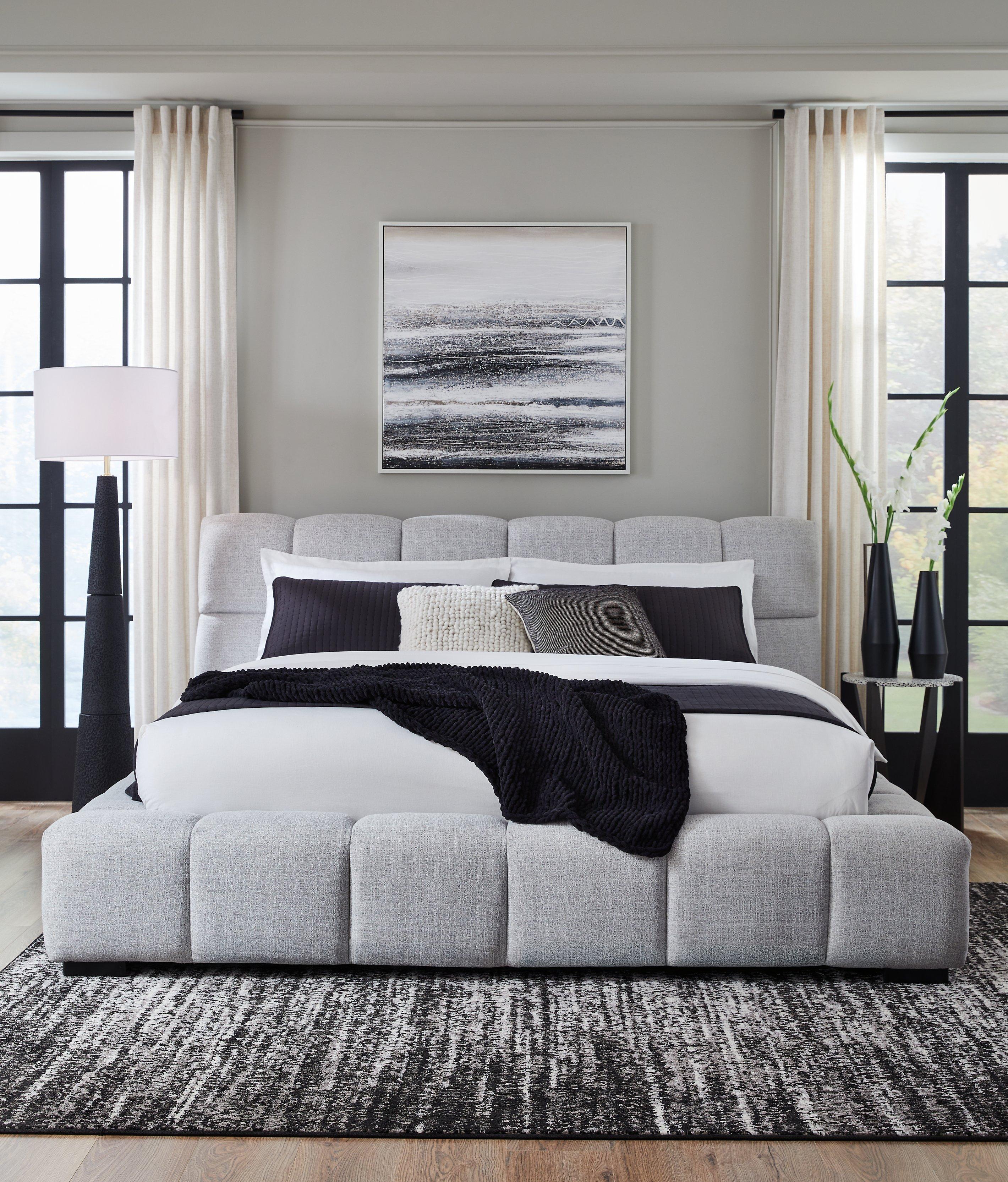 Grendusk Upholstered Bed - Furniture 4 Less Outlet (Salinas,CA)