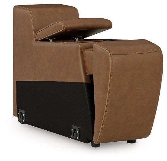 Magic Man Power Reclining Sectional Loveseat with Console - Furniture 4 Less Outlet (Salinas,CA)