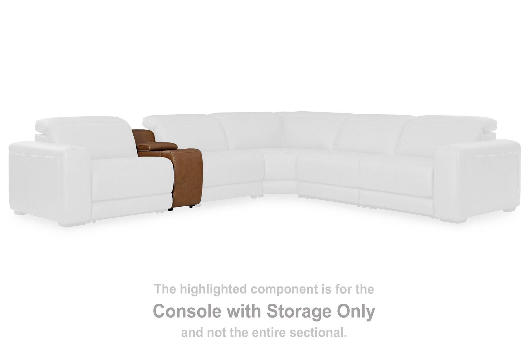 Magic Man Power Reclining Sectional Loveseat with Console - Furniture 4 Less Outlet (Salinas,CA)