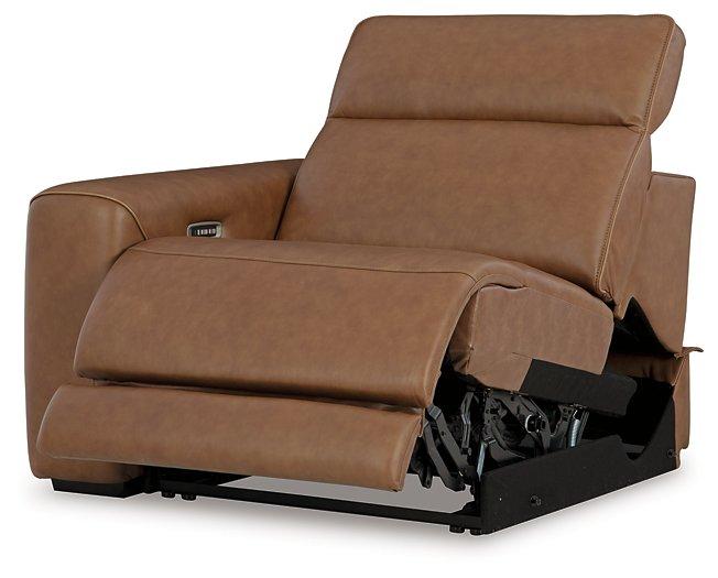 Magic Man Power Reclining Sectional Loveseat with Console - Furniture 4 Less Outlet (Salinas,CA)