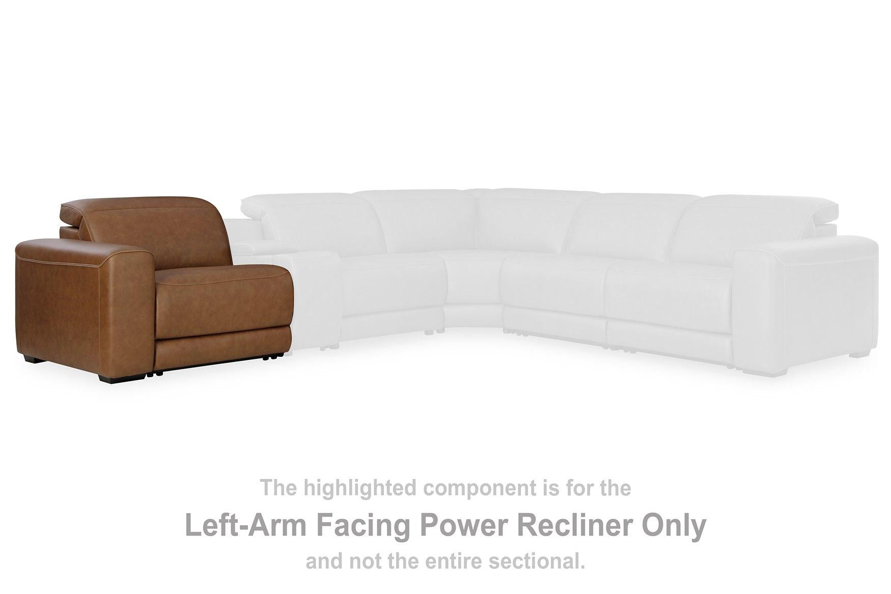 Magic Man Power Reclining Sectional with Console - Furniture 4 Less Outlet (Salinas,CA)