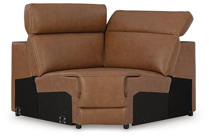 Magic Man Power Reclining Sectional with Console - Furniture 4 Less Outlet (Salinas,CA)