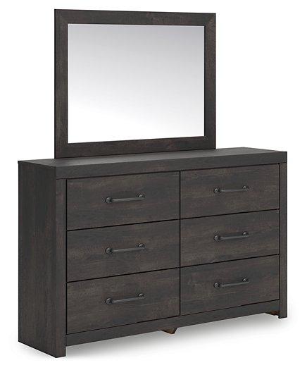 Hollivern Dresser and Mirror - Furniture 4 Less Outlet (Salinas,CA)