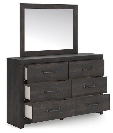 Hollivern Dresser and Mirror - Furniture 4 Less Outlet (Salinas,CA)
