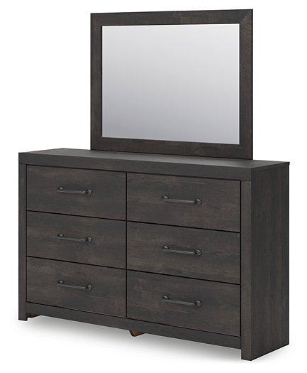 Hollivern Dresser and Mirror - Furniture 4 Less Outlet (Salinas,CA)