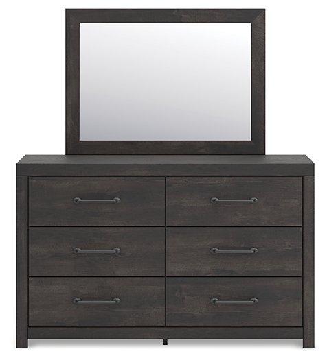 Hollivern Dresser and Mirror - Furniture 4 Less Outlet (Salinas,CA)