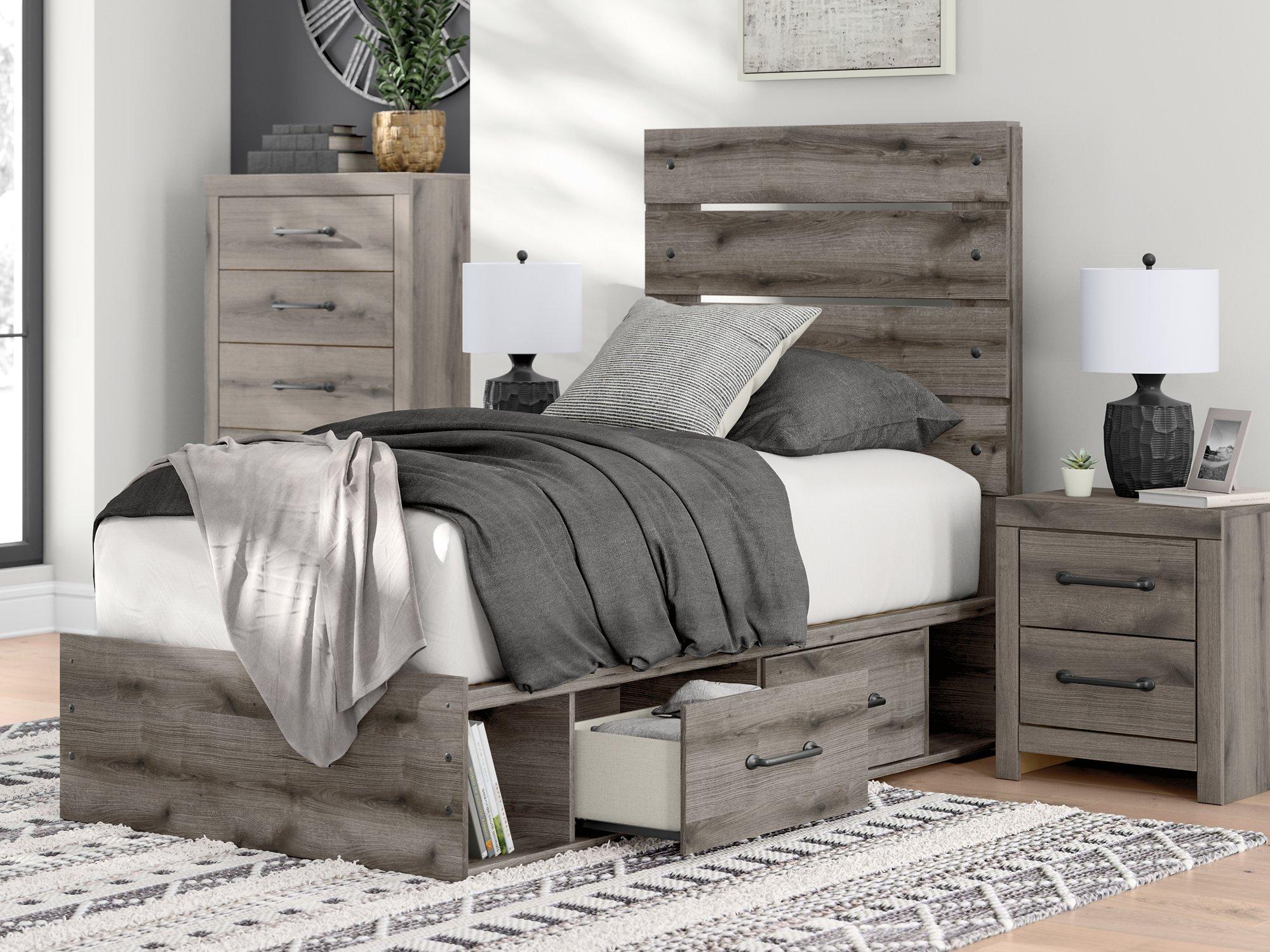 Graystorm Bed with Storage - Furniture 4 Less Outlet (Salinas,CA)