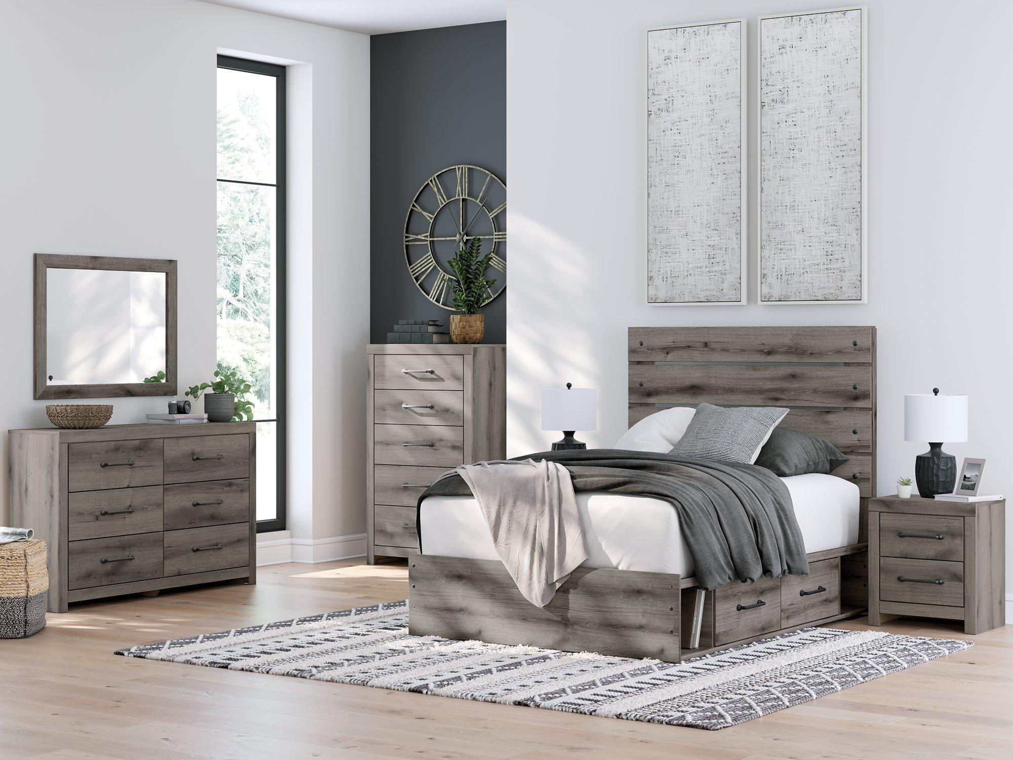 Graystorm Bed with Storage - Furniture 4 Less Outlet (Salinas,CA)