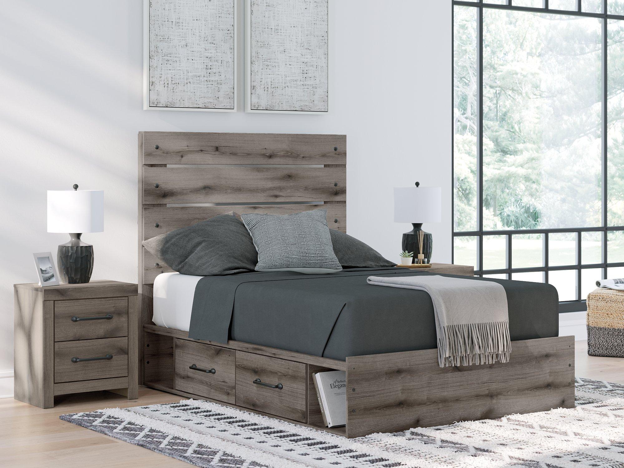 Graystorm Bed with Storage - Furniture 4 Less Outlet (Salinas,CA)