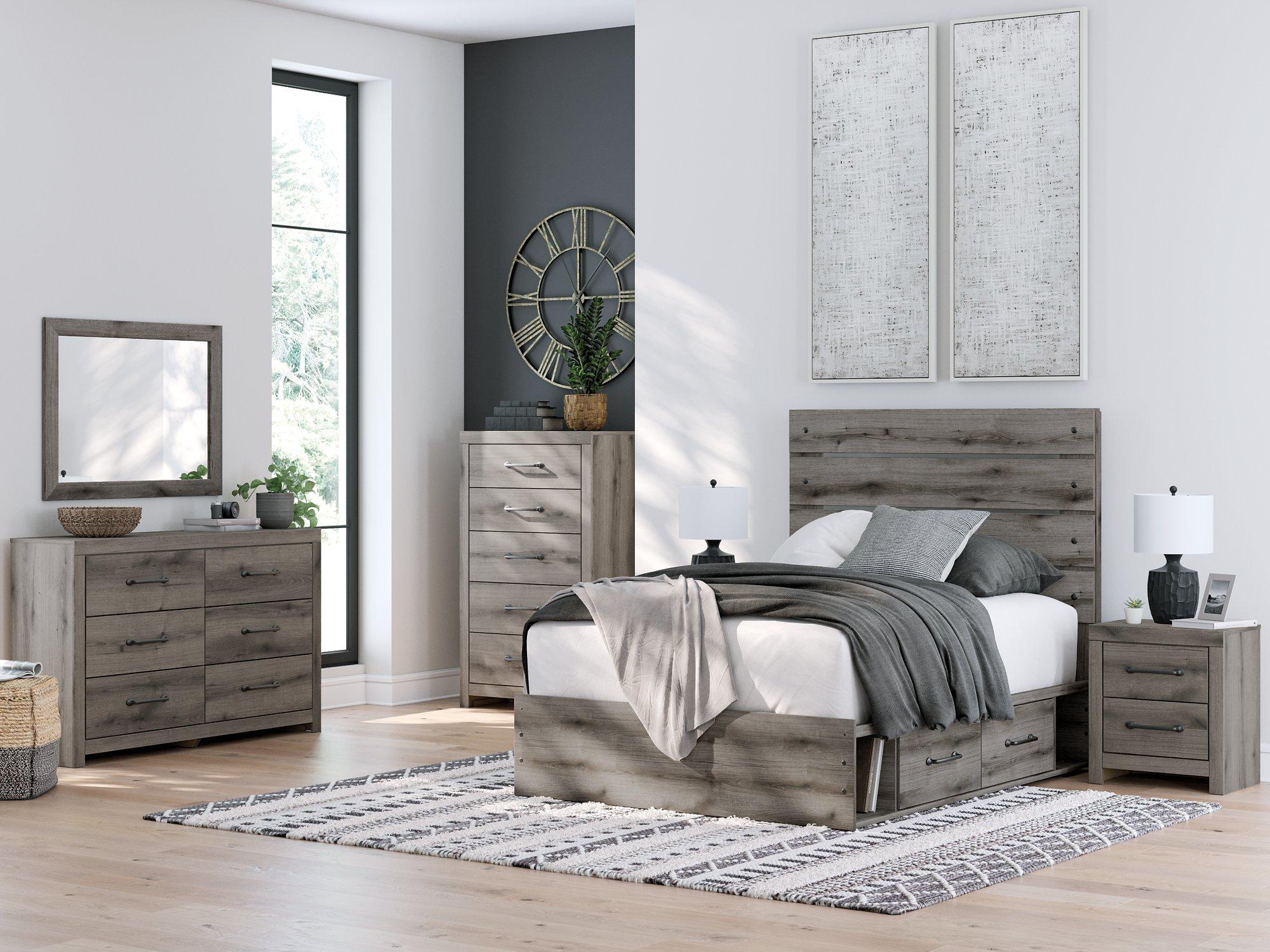 Graystorm Bed with Storage - Furniture 4 Less Outlet (Salinas,CA)