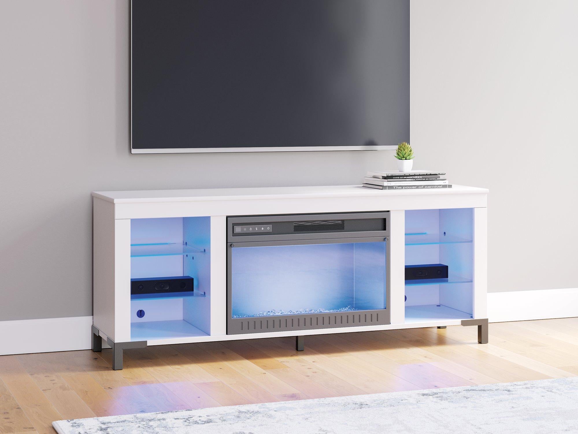 Brollevi 60" TV Stand with Electric Fireplace - Furniture 4 Less Outlet (Salinas,CA)