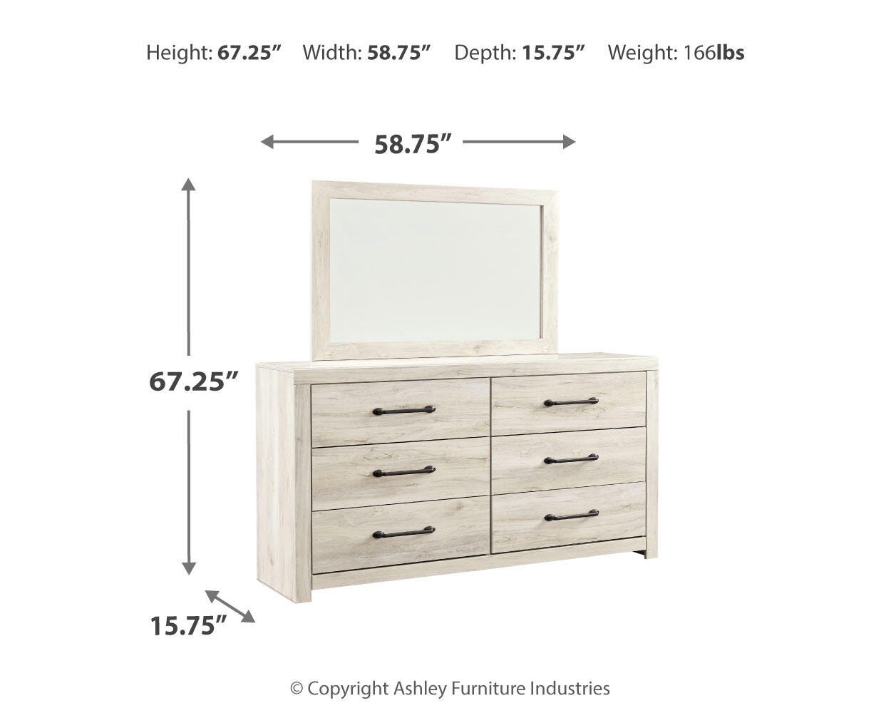 Cambeck Dresser and Mirror