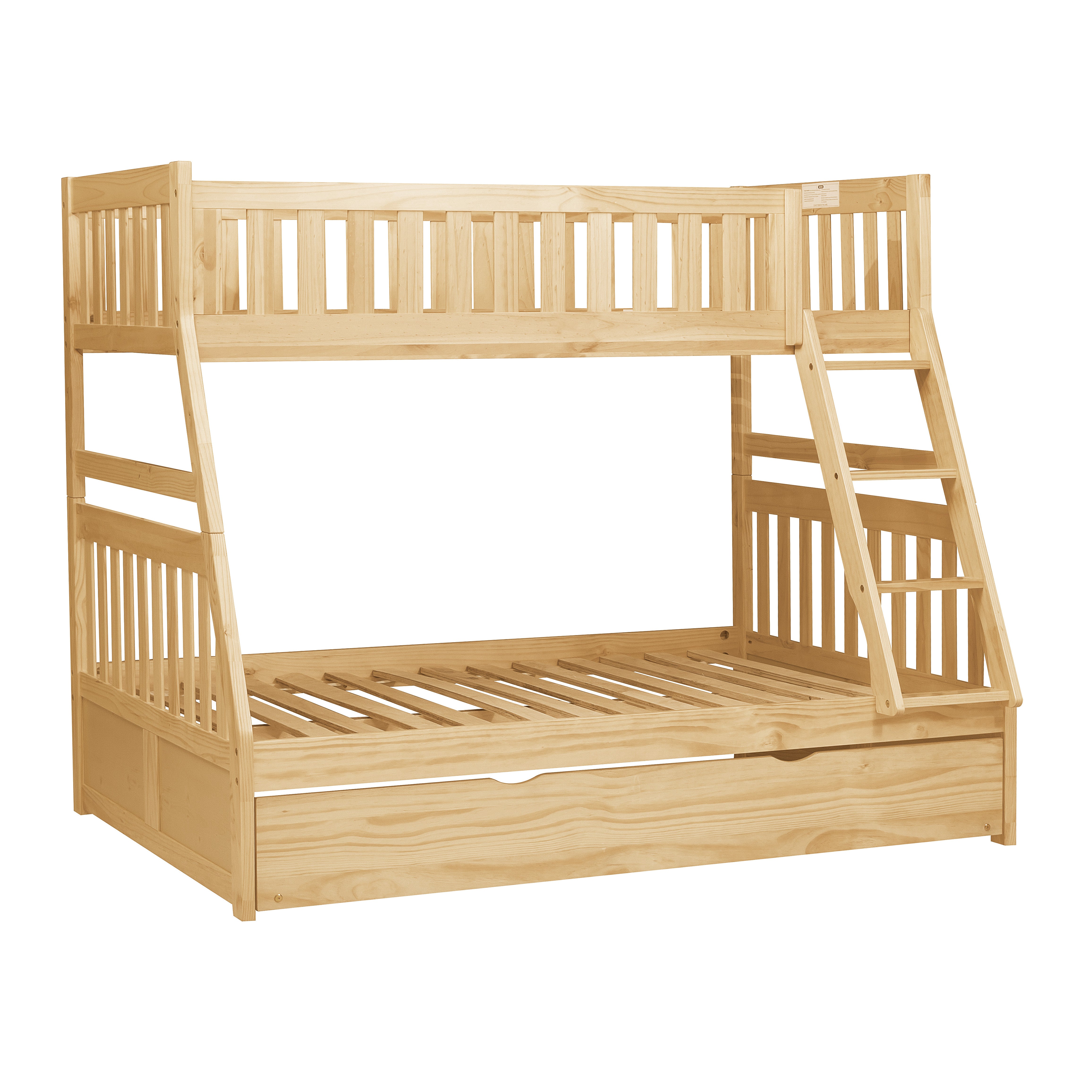Bartly-(4) Twin/Full Bunk Bed with Twin Trundle image