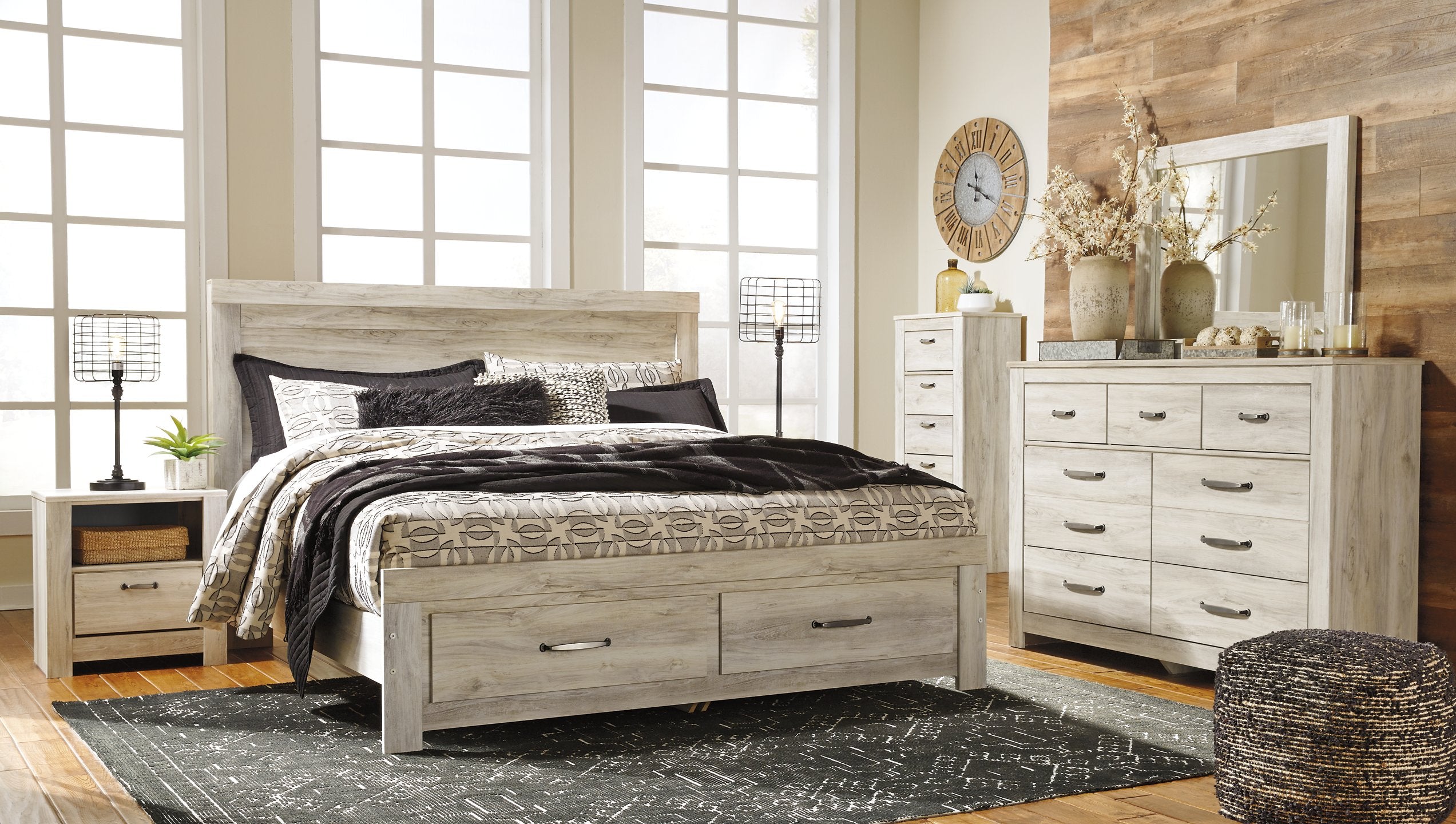 Bellaby Bed with 2 Storage Drawers - Furniture 4 Less Outlet (Salinas,CA)