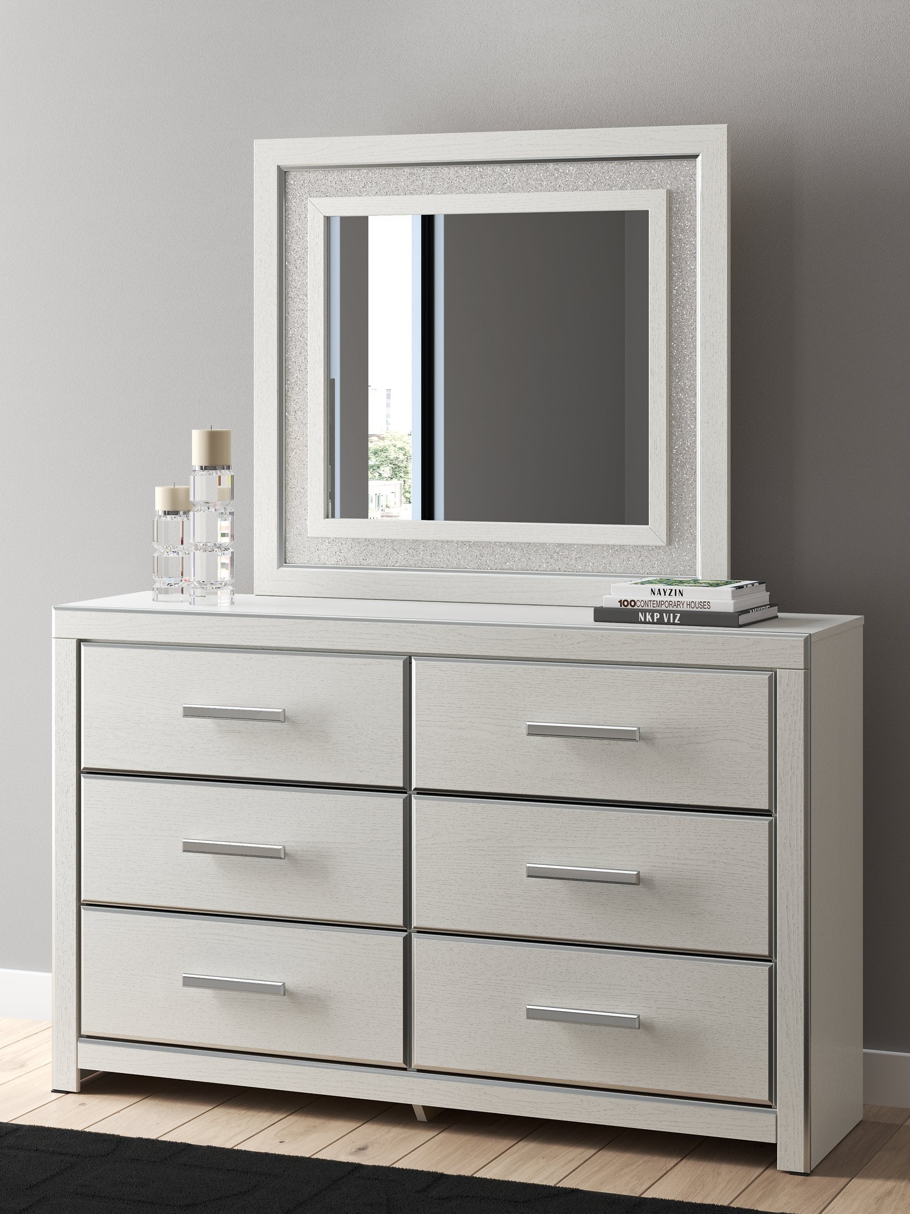 Zuraleus Dresser and Mirror - Furniture 4 Less Outlet (Salinas,CA)