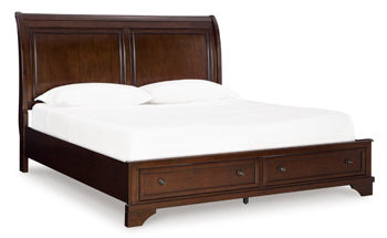Trellington Sleigh Storage Bed - Furniture 4 Less Outlet (Salinas,CA)