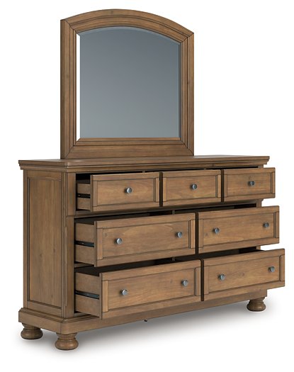 Feddinger Dresser and Mirror - Furniture 4 Less Outlet (Salinas,CA)