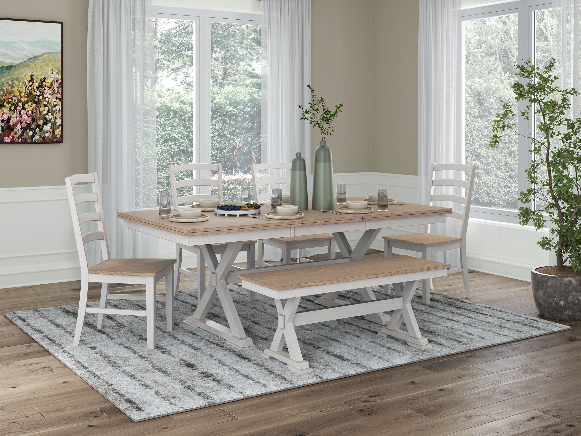 Purlaney Dining Package - Furniture 4 Less Outlet (Salinas,CA)