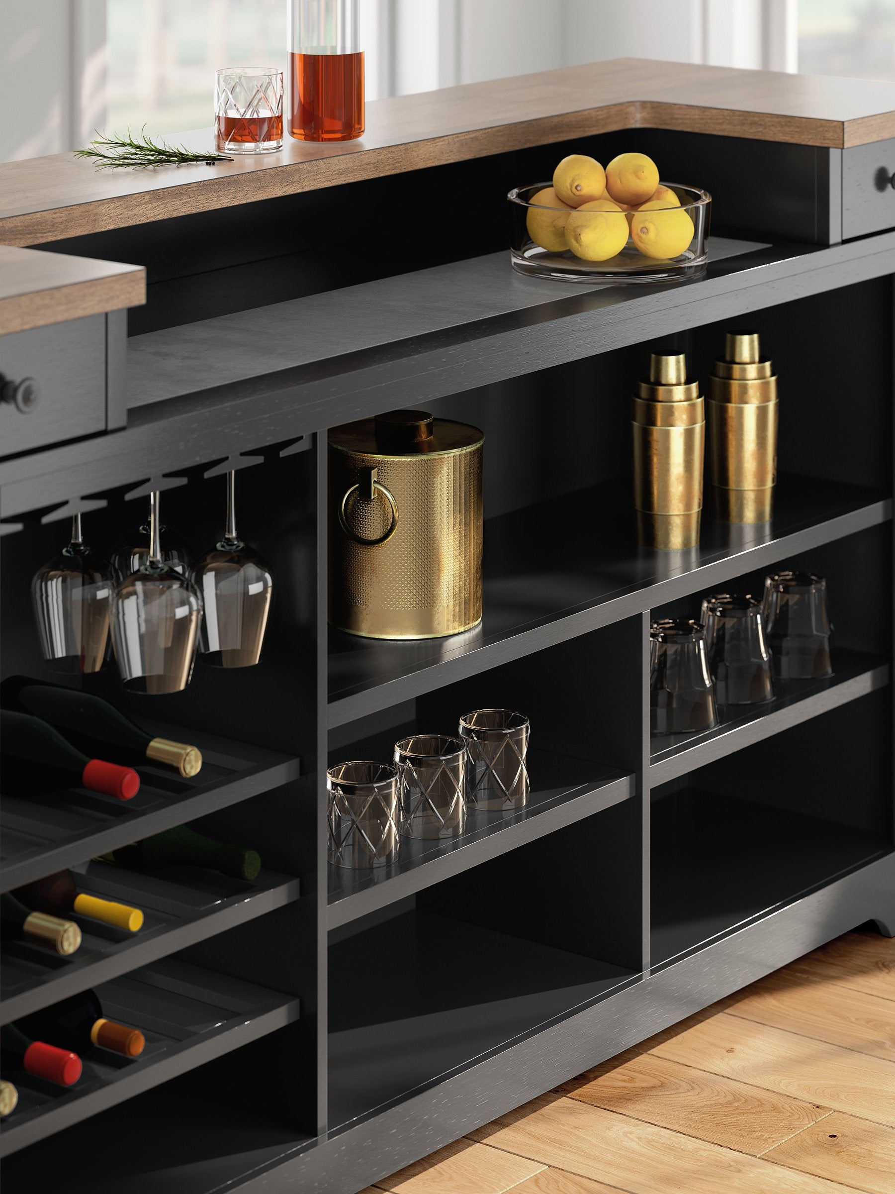 Wildenauer 78" Bar - Furniture 4 Less Outlet (Salinas,CA)