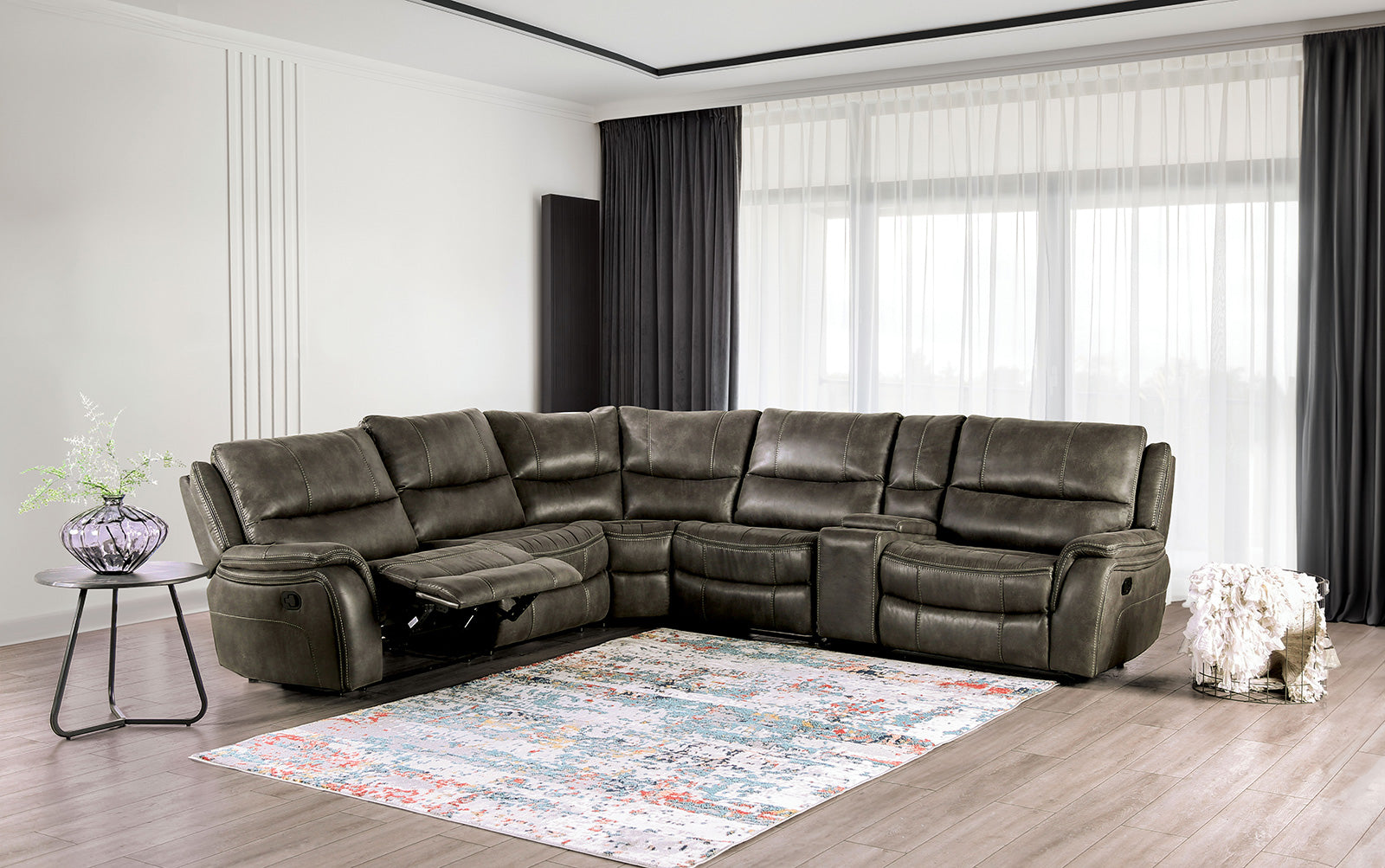 JEROMINUS Sectional, Dark Gray image