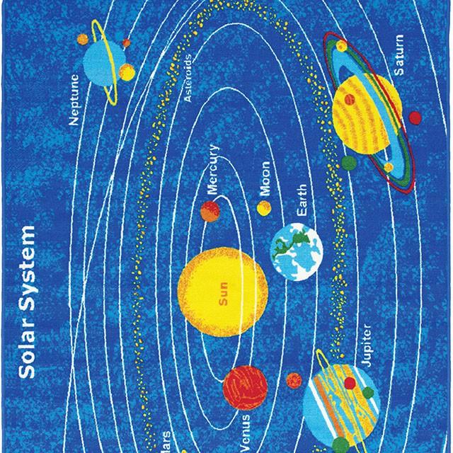Abbey Solar System 4' 9" X 6' 9" Area Rug - Furniture 4 Less Outlet (Salinas,CA)
