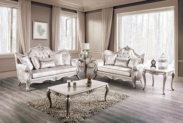 Acapulco White & Espresso Sofa - Furniture 4 Less Outlet (Salinas,CA)