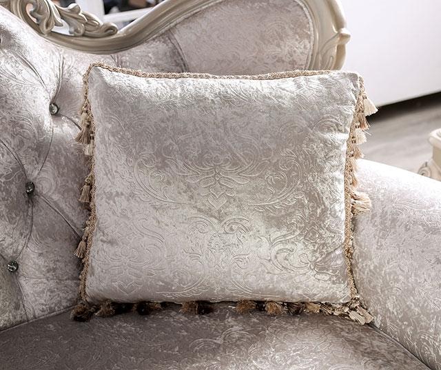 Acapulco White & Espresso Loveseat - Furniture 4 Less Outlet (Salinas,CA)