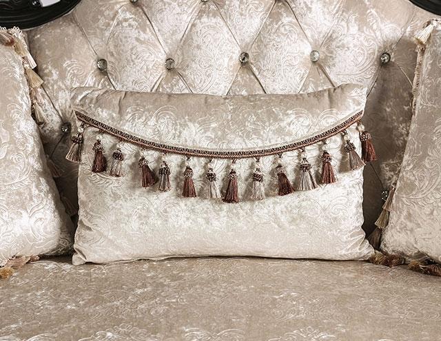 Acapulco White & Espresso Sofa - Furniture 4 Less Outlet (Salinas,CA)