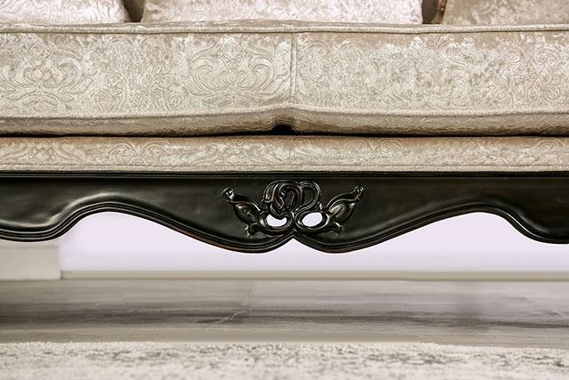 Acapulco White & Espresso Sofa - Furniture 4 Less Outlet (Salinas,CA)