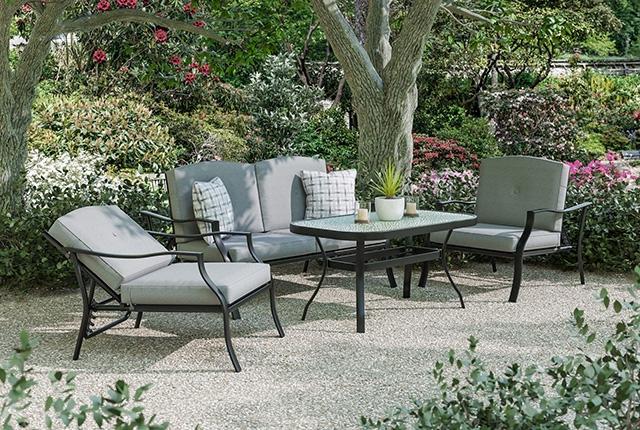 Adele 5 Pc. Conversation Set w/ Adjustable Chairs - Furniture 4 Less Outlet (Salinas,CA)