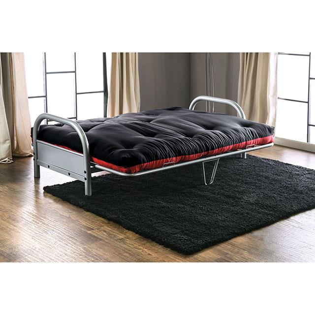 Aksel Black/Red Futon Mattress, Black, Red & Gray - Furniture 4 Less Outlet (Salinas,CA)