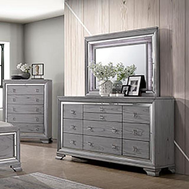Alanis Light Gray Dresser - Furniture 4 Less Outlet (Salinas,CA)
