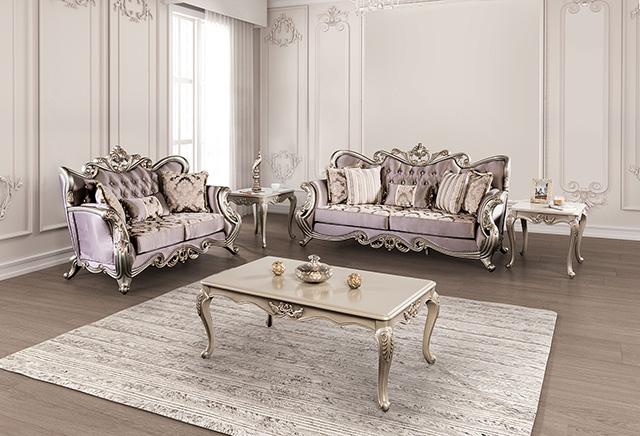 Albacete Loveseat Campage & Walnut - Furniture 4 Less Outlet (Salinas,CA)