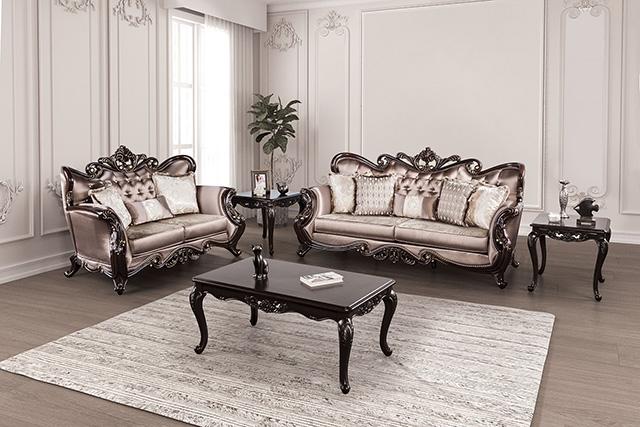 Albacete Sofa Campage & Walnut - Furniture 4 Less Outlet (Salinas,CA)