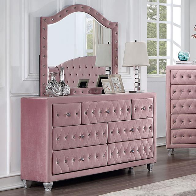ZOHAR Dresser, Pink - Furniture 4 Less Outlet (Salinas,CA)