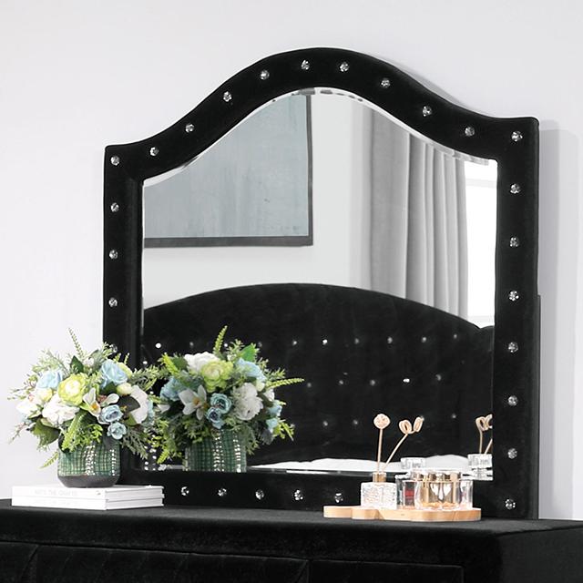 ZOHAR Mirror, Black - Furniture 4 Less Outlet (Salinas,CA)