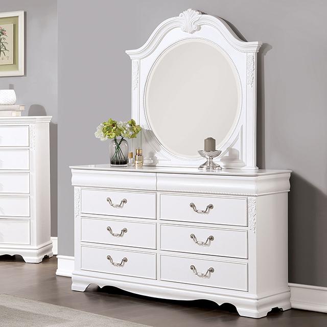 ALECIA Dresser, White - Furniture 4 Less Outlet (Salinas,CA)