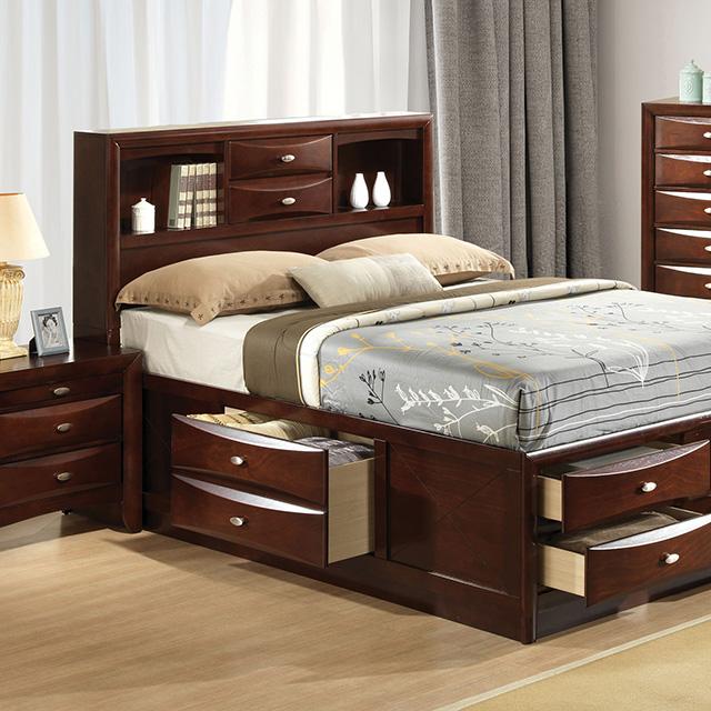 Zosimo Bed Black, Chrome, & Grey - Furniture 4 Less Outlet (Salinas,CA)