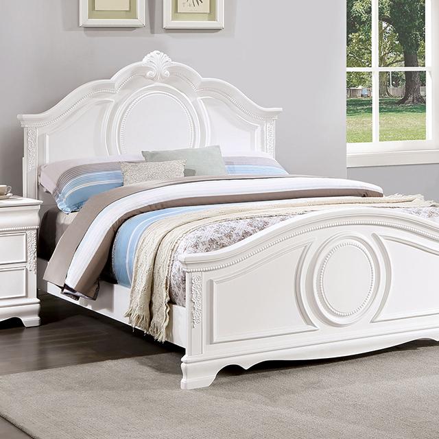 ALECIA Twin & Full Bed, White - Furniture 4 Less Outlet (Salinas,CA)