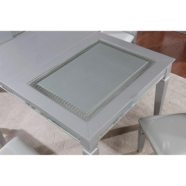 Alena Silver Dining Table - Furniture 4 Less Outlet (Salinas,CA)