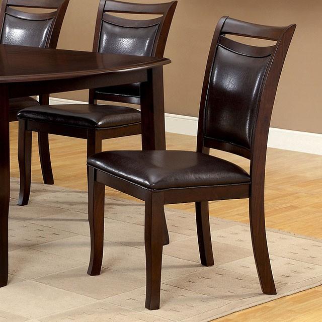 Woodside Dark Cherry/Espresso Side Chair (2/CTN) - Furniture 4 Less Outlet (Salinas,CA)
