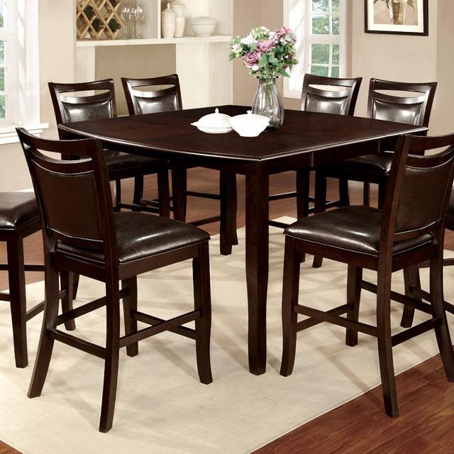 WOODSIDE II Dark Cherry/Espresso Counter Ht. Table w/ 18" Leaf - Furniture 4 Less Outlet (Salinas,CA)