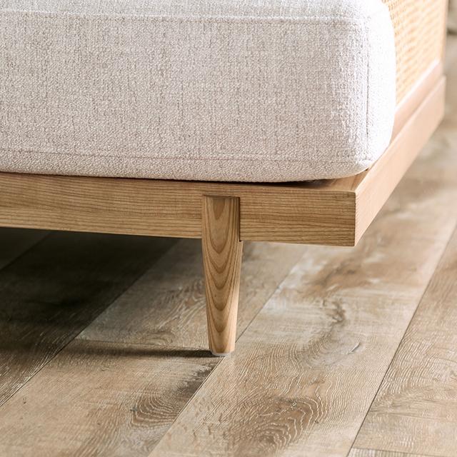ALESUND Chair, Beige/Light Oak Natural & Brown - Furniture 4 Less Outlet (Salinas,CA)