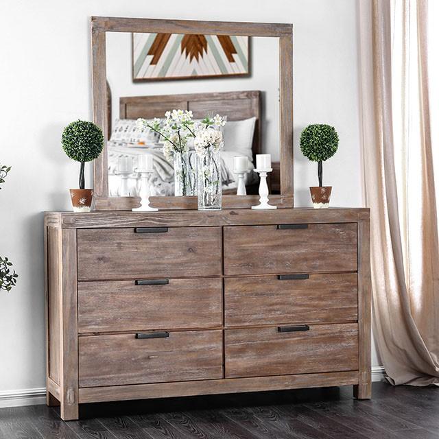 Wynton Weathered Light Oak Dresser - Furniture 4 Less Outlet (Salinas,CA)