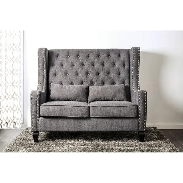Alicante Love Seat Bench, Gray - Furniture 4 Less Outlet (Salinas,CA)