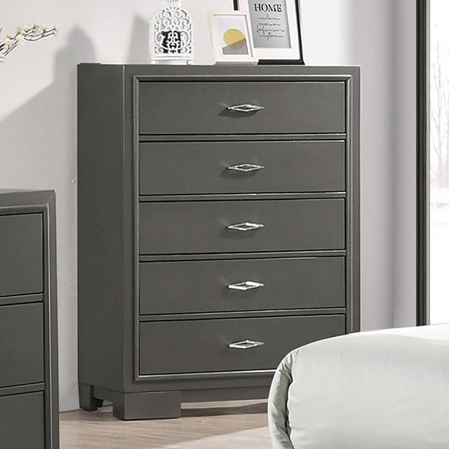 ALISON Chest, Dark Walnut - Furniture 4 Less Outlet (Salinas,CA)