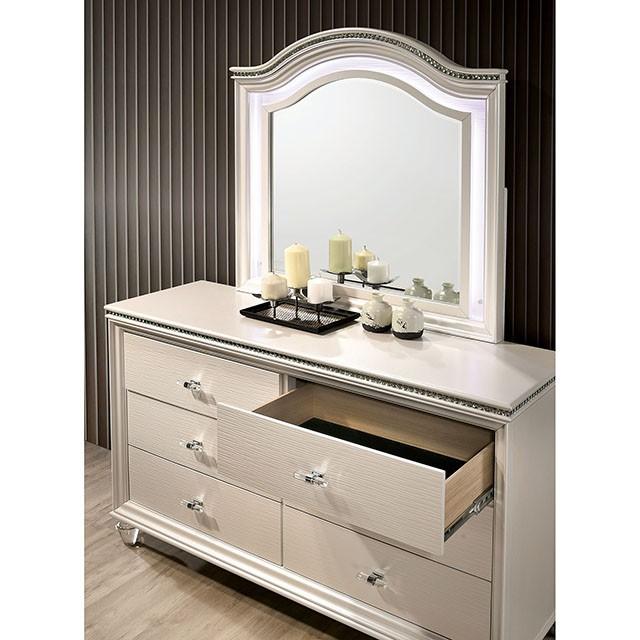ALLIE Dresser Beige & Rose Gold - Furniture 4 Less Outlet (Salinas,CA)